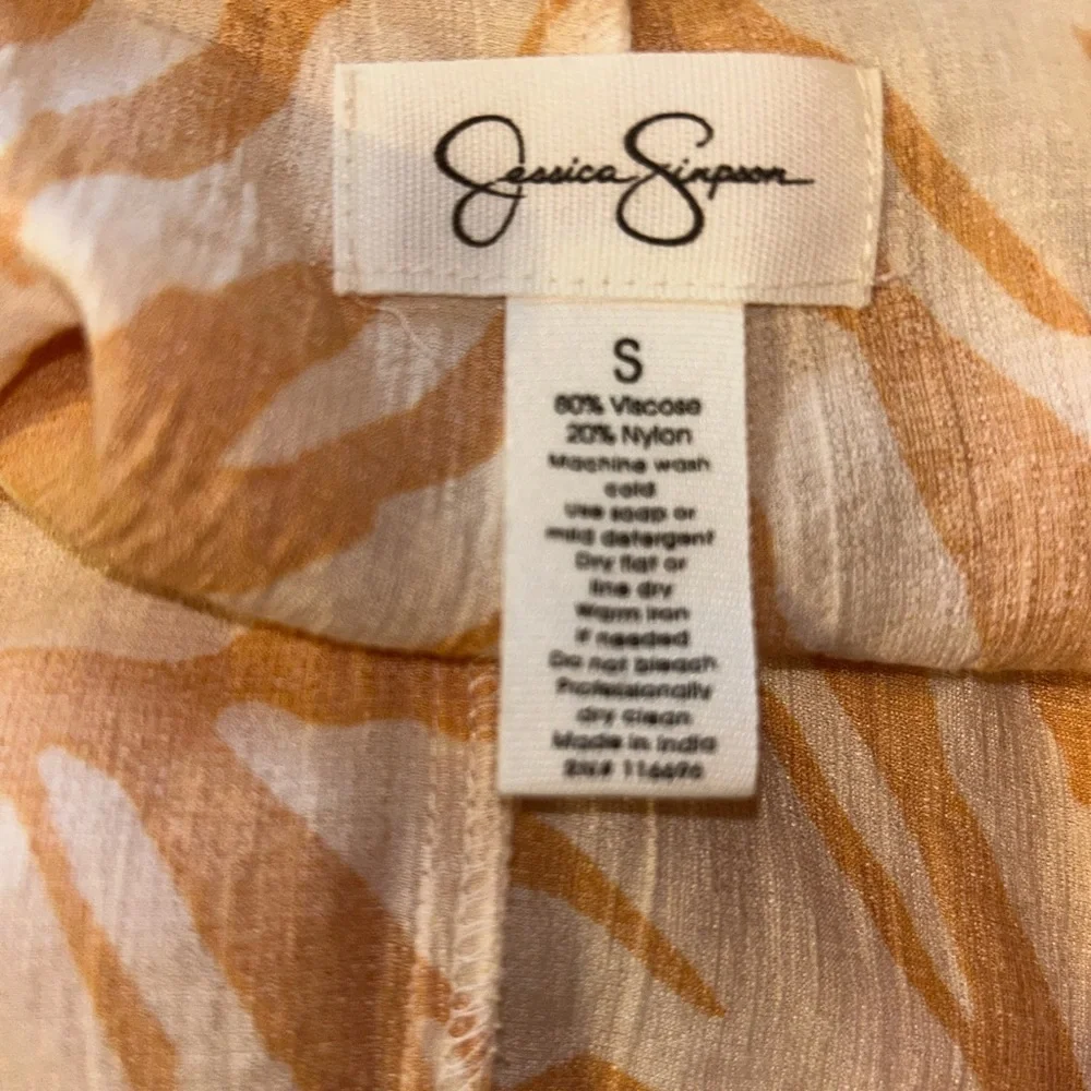 Jessica Simpson Womens Size Small Animal Print Sleeveless Jumpsuit